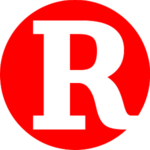 Circulo rojo con letra R en el medio, Isotipo característico de Recsys